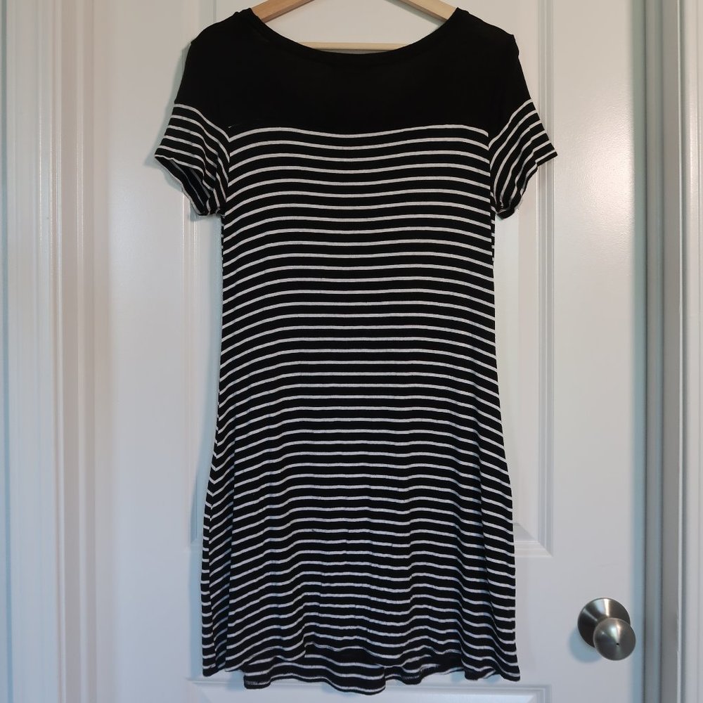 Black and White Striped Dress